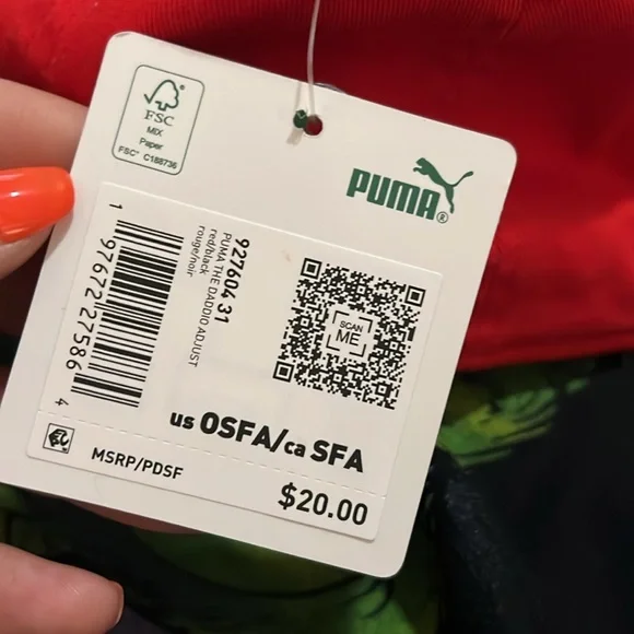 Puma Red Cap and Abercrombie kids Black Grinch Tee - Picture 6 of 6